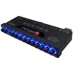 Stetsom EQX764 4 inputs and 6 outputs support multiple sources and amplifiers.