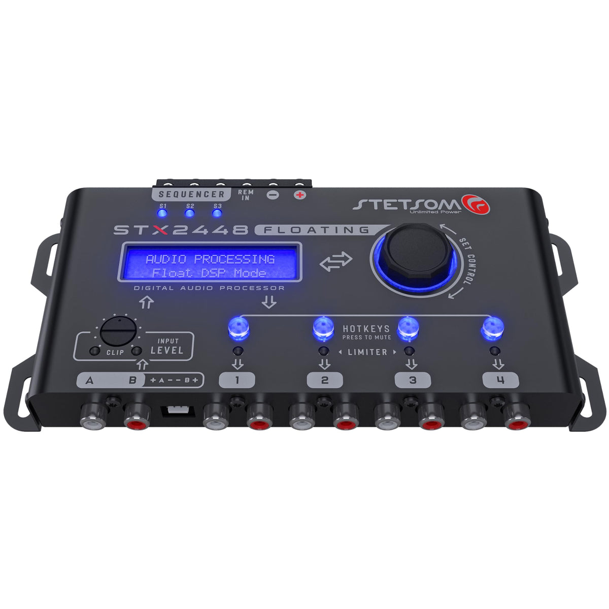 Stetsom STX2448 Floating Pro remote sequencer enables multi zone system synchronization