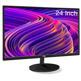 STGAubron 24-inch gaming monitor front view highlights compact desk-ready design.