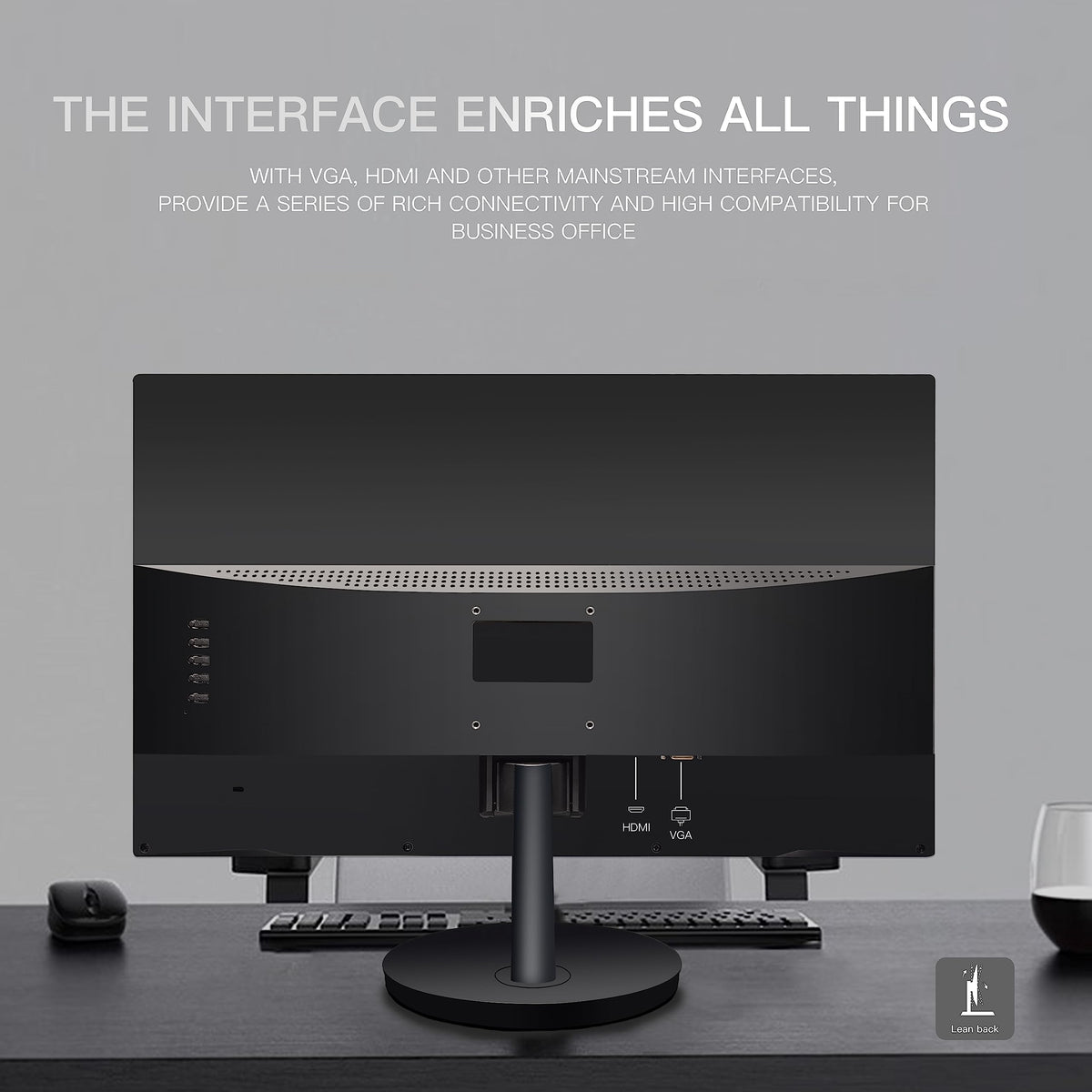 STGAubron monitor with 1-year warranty and free tech support.