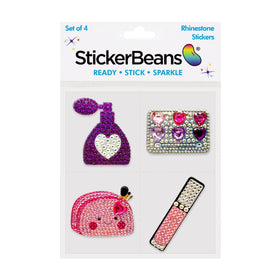 StickerBeans Glam Squad rhinestones close-up showing high shine for decorative details