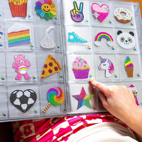 StickerBeans Glam Squad rhinestone sticker on planners and journals for mood-boosting flair