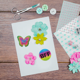 StickerBeans rhinestone stickers collect-trade encourage friendly sharing of sparkle.