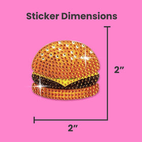 StickerBeans rhinestone stickers on notebook create standout sparkly accents.