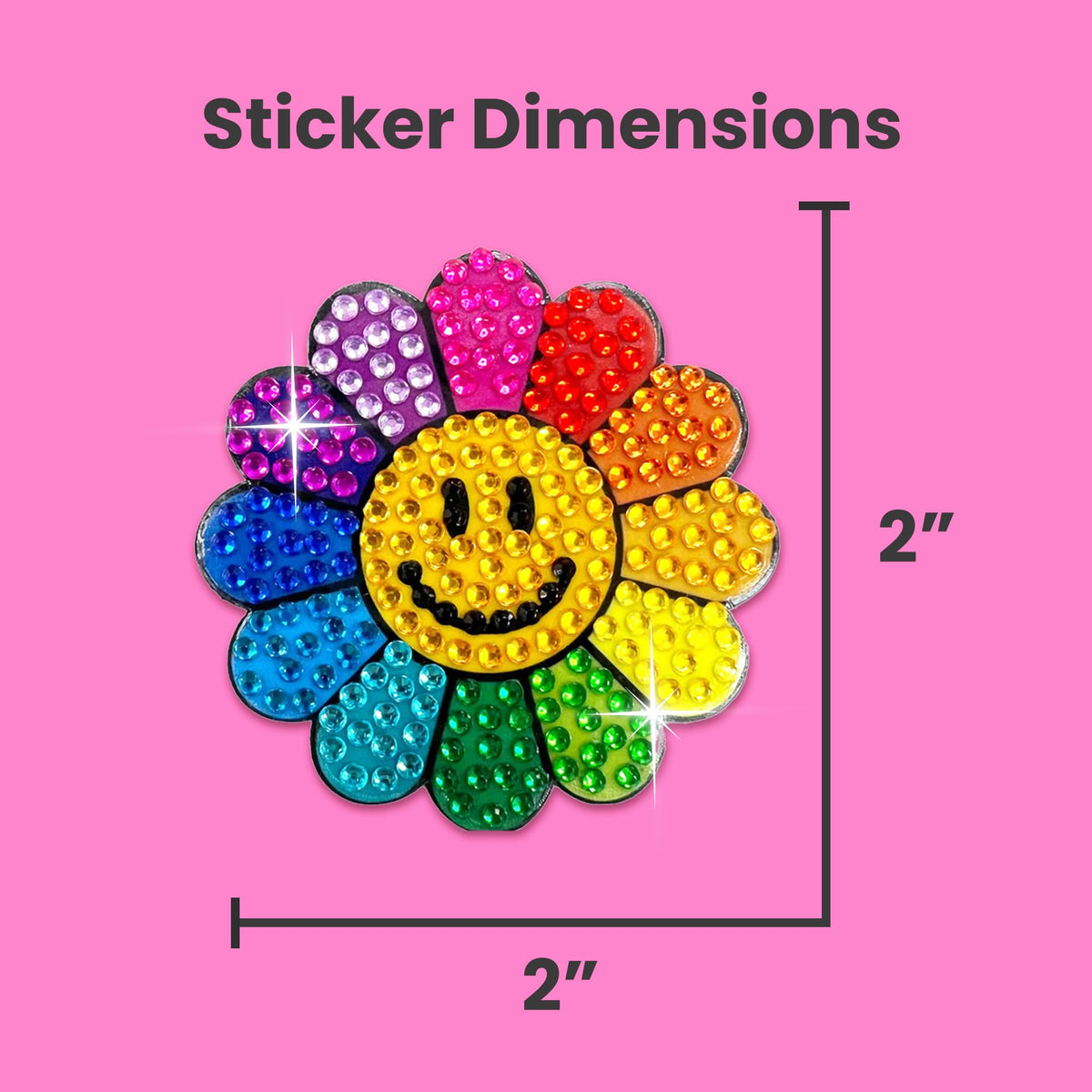 StickerBeans rhinestone stickers on a phone case for personalized bling.
