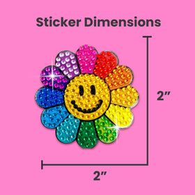 StickerBeans rhinestone stickers on a phone case for personalized bling.