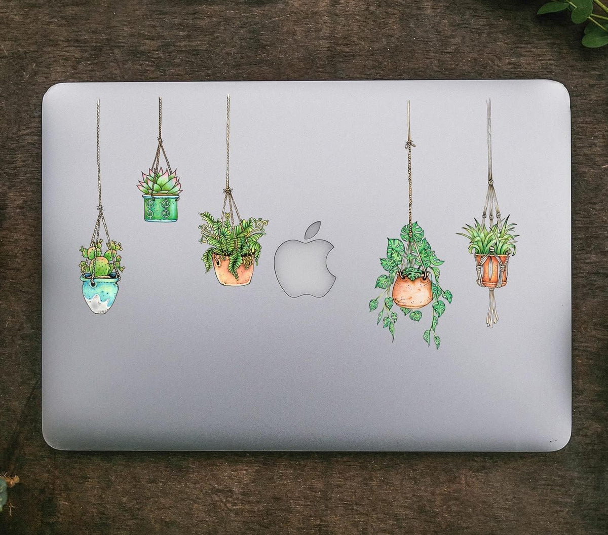 Stickers4 dainty flower stickers create a cozy botanical vibe.