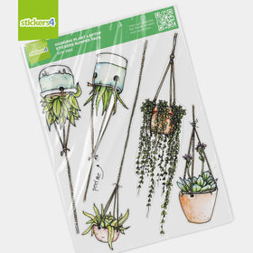 Stickers4 plant pot design stickers add playful flair to gear.