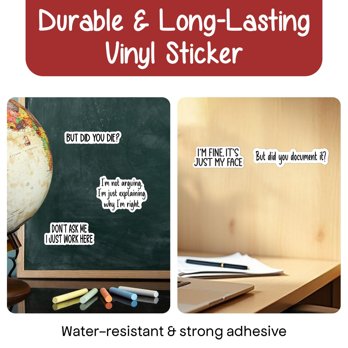 Sticky Expressions notebook sticker set personalizing journals and planners.