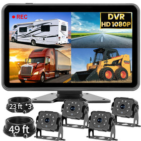 Stihoze 4-channel backup camera front view for safer maneuvers.