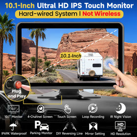 Stihoze 4-channel backup camera rear view enhances reversing precision.
