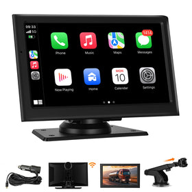 Stihoze front view of screen showing home CarPlay interface and improved connectivity