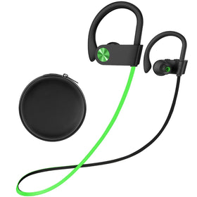 Stiive Bluetooth headphones overview showing sleek design for workouts