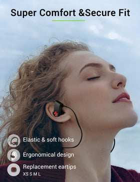 Stiive earbud sizes and eartips layout offering customizable comfortable fit