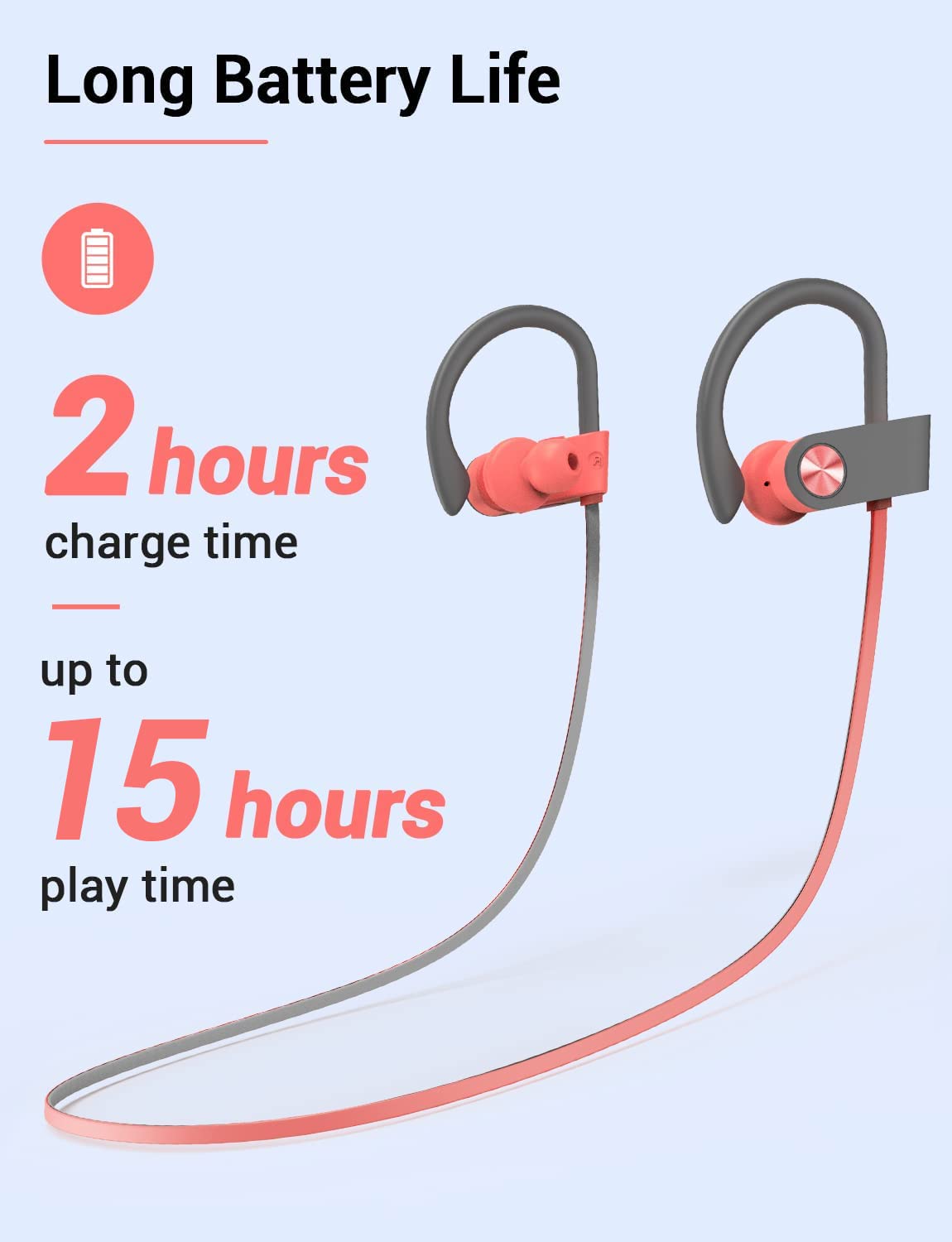 Stiive earbud with sweat droplets showcasing IPX7 protection against moisture