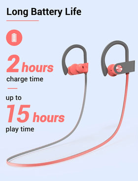 Stiive earbud with sweat droplets showcasing IPX7 protection against moisture