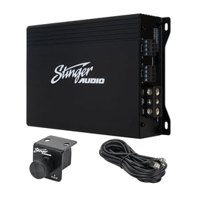 Stinger MT-600.4 compact front view for space saving in dashboards