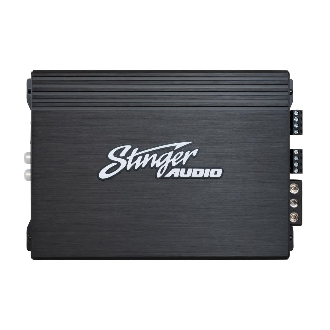 Stinger MT-600.4 rear panel ports show versatile inputs and crossovers