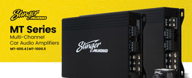Stinger MT-600.4 remote bass knob enables convenient sub control from the driver seat