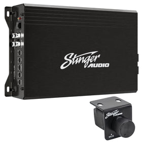 STINGER MT15001 front view showing compact amplifier fit for tight spaces