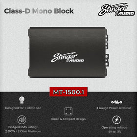STINGER MT15001 low-pass crossover for bass shaping