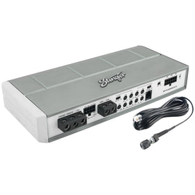 STINGER SPX1000X5 marine amplifier powering boat audio with rugged build
