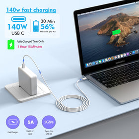 stinklight angled charger with attached 6ft cable demonstrating convenient reach