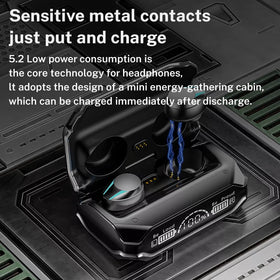StitchGreen M41 charging case with magnetic hatch for quick lid access.