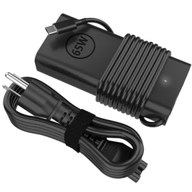 STJJNNWI 65W USB-C adapter for Dell laptop close-up, showcasing universal compatibility
