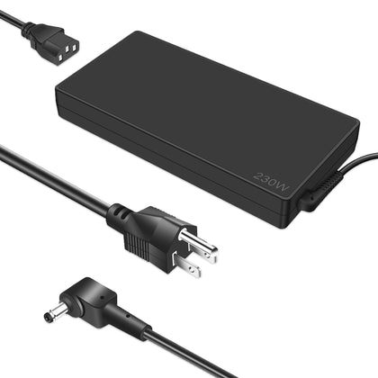STLIERT 230W adapter front view showing label and ports for safe replacement