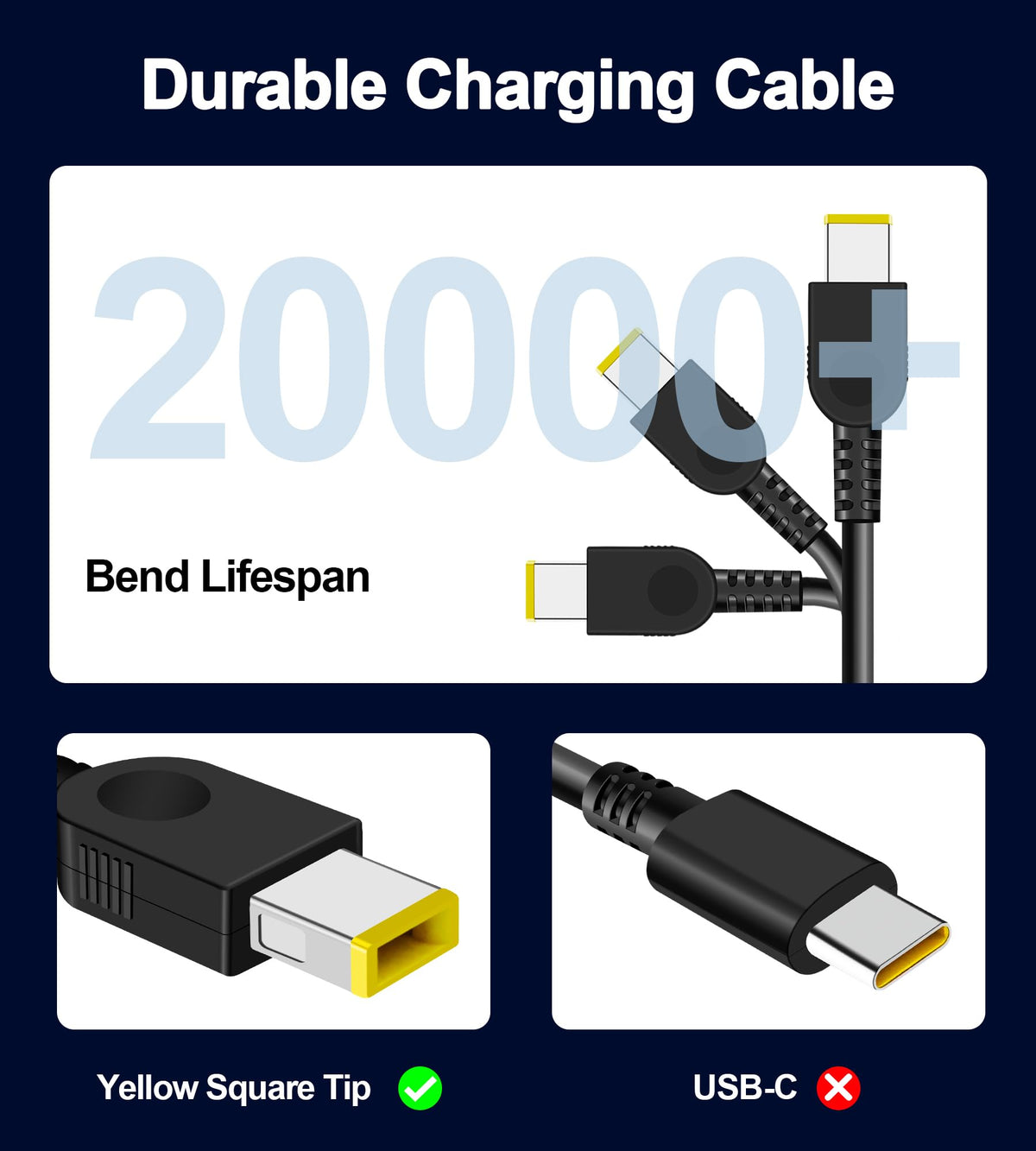 STLIERT adapter next to a hand and AC cord showing scale for travel and desk portability
