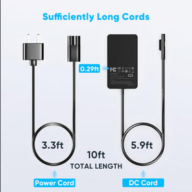 STLIERT charger in use with long 10 ft cord beside a couch