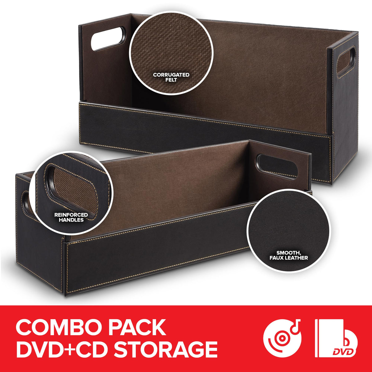 Stock Your Home close-up of faux leather texture for stylish durability benefit