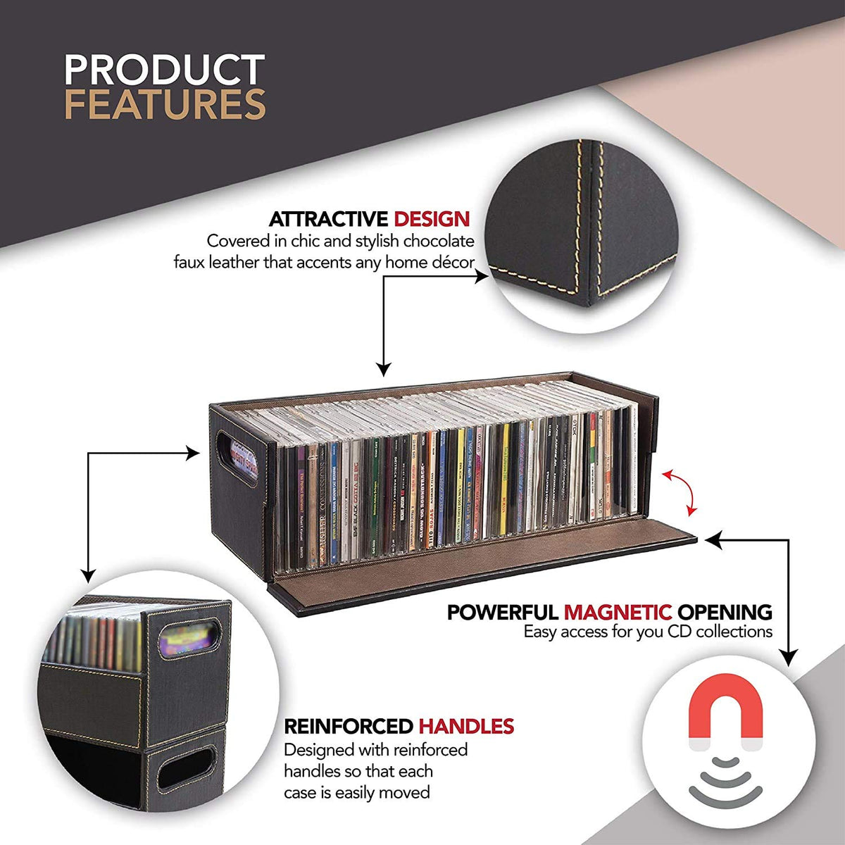 Stock Your Home interlocking design allows modular stacking with other organizers
