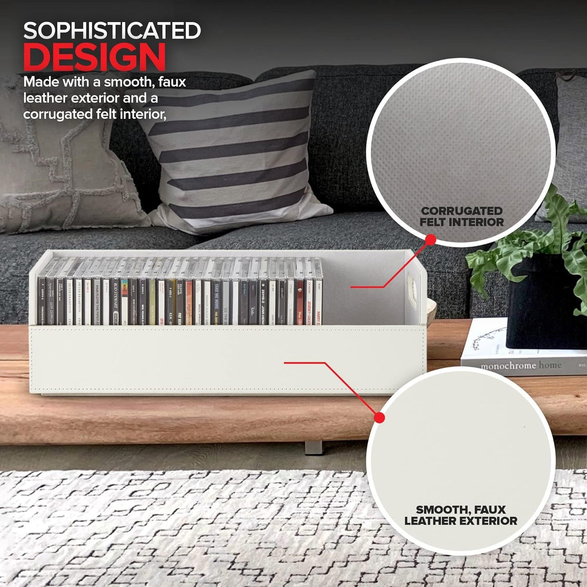 Stock Your Home detailed shot of magnetic flap for quick access and secure closure