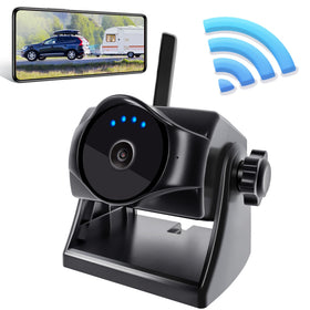 STONVUE 1080P magnetic backup camera showing drill-free mounting and safer reversing