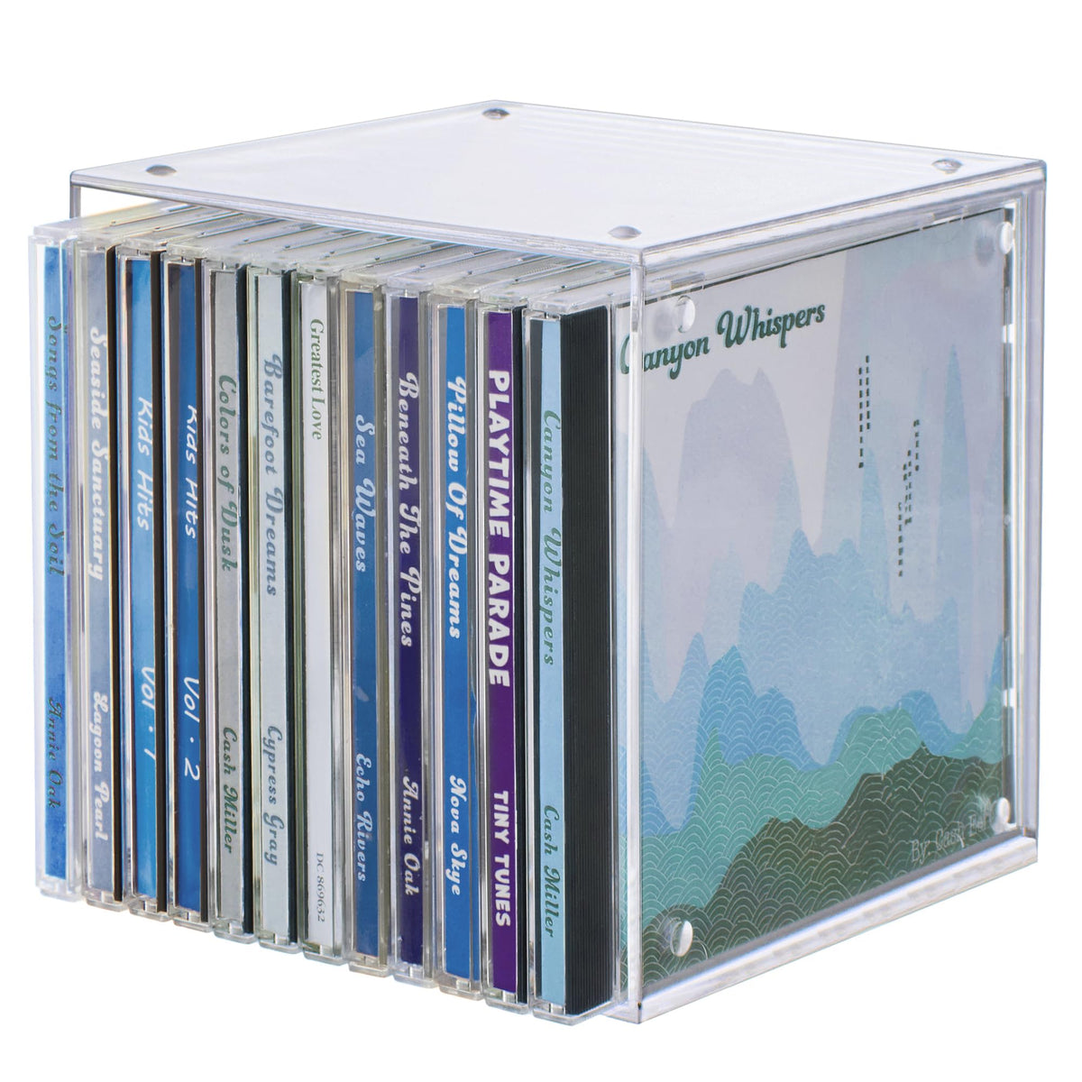 STORi cube design maximizes space while keeping cases easy to slide in.