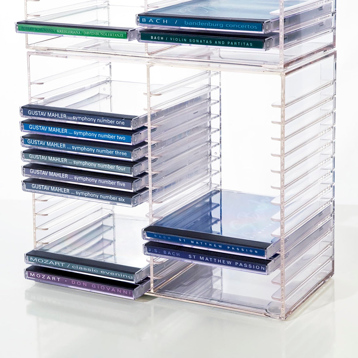 STORi clear jewel-case organizer ideal for easy access to discs
