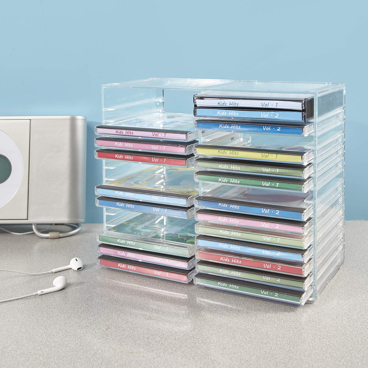 STORi compact design fits on shelves while maximizing storage space