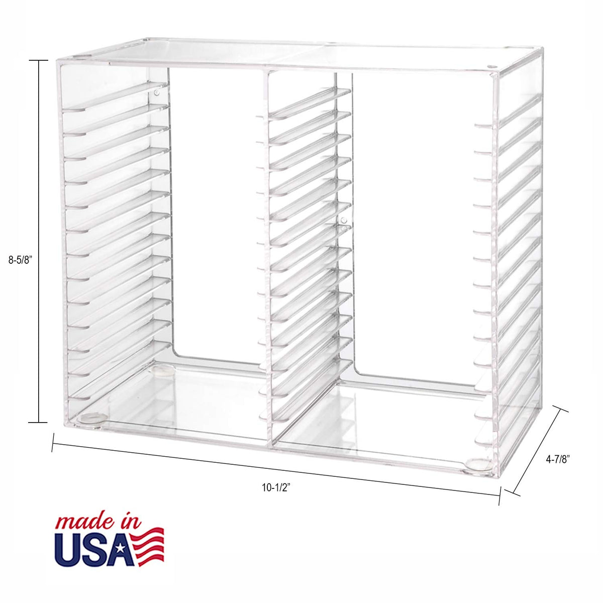 STORi sturdy rubber feet provide stable stacking on any surface
