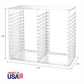 STORi sturdy rubber feet provide stable stacking on any surface
