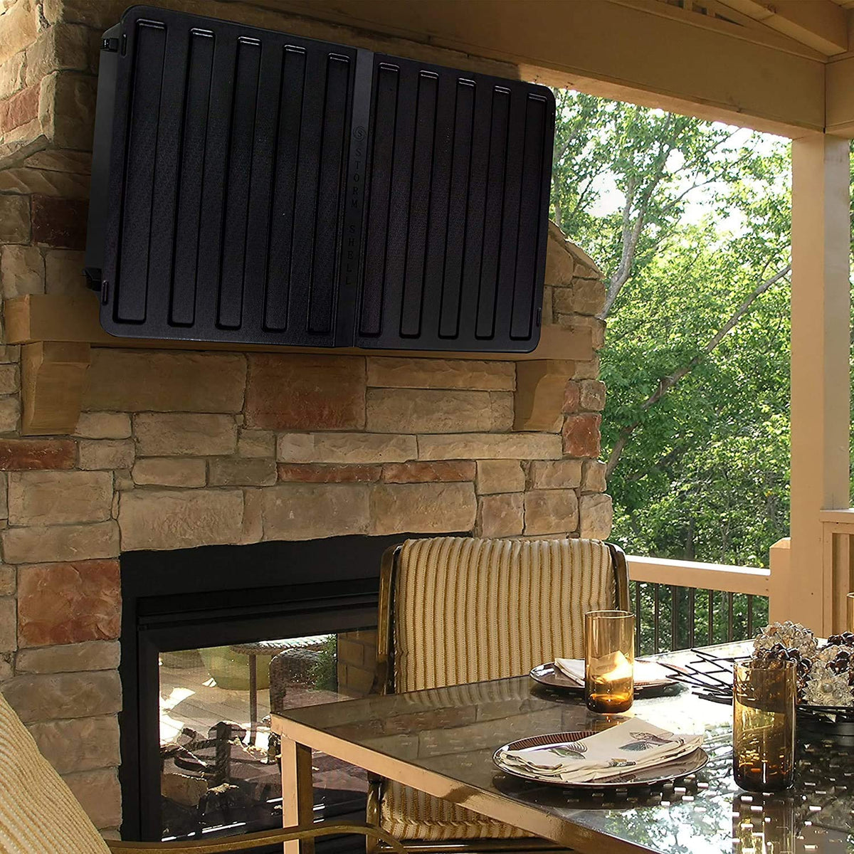 Storm Shell outdoor protection highlights waterproof and impact resistance.