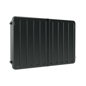 Storm Shell outdoor TV cover front view highlighting weatherproof protection.