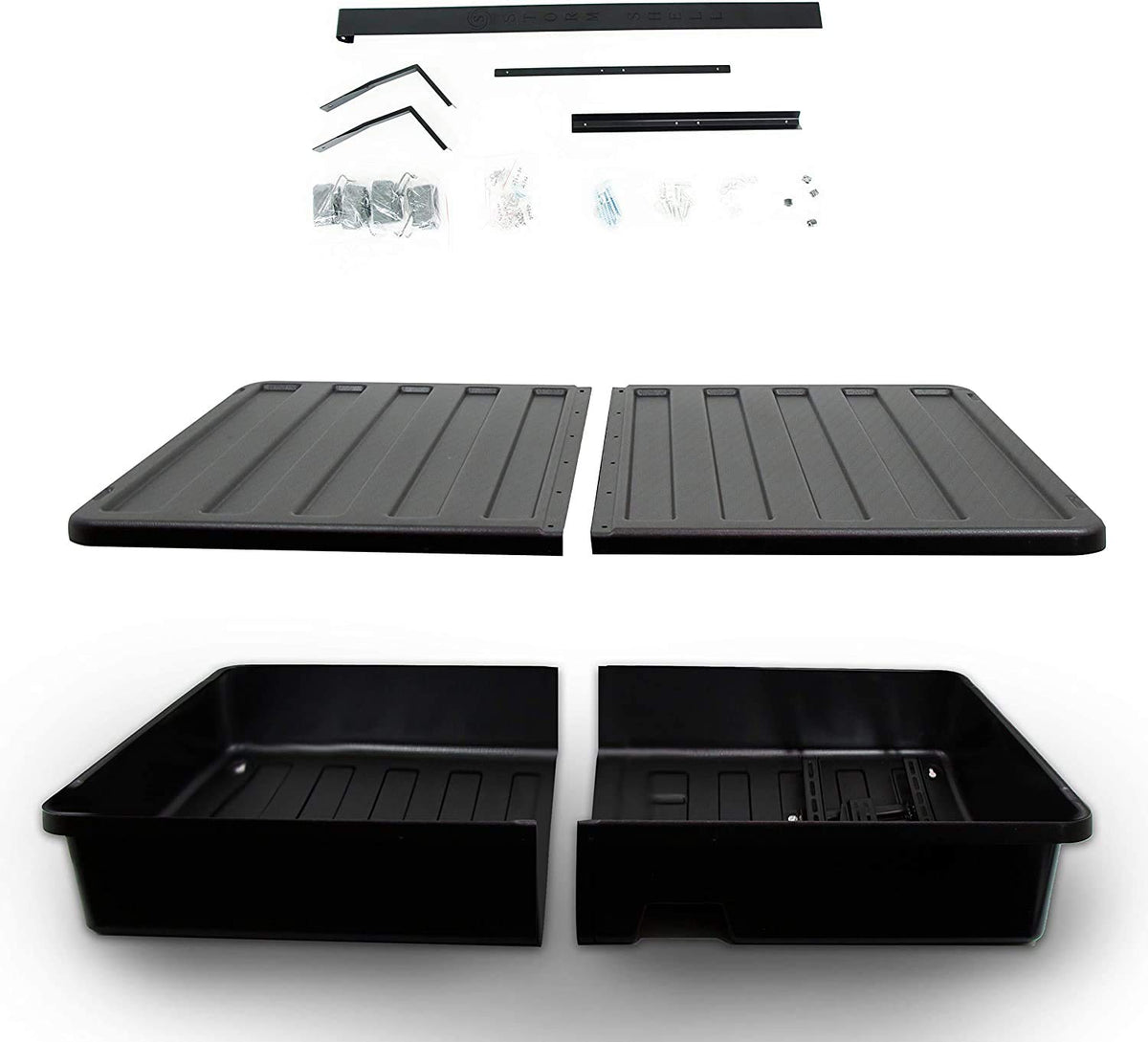 Storm Shell wall-mount bracket interior view highlights sturdy steel construction.