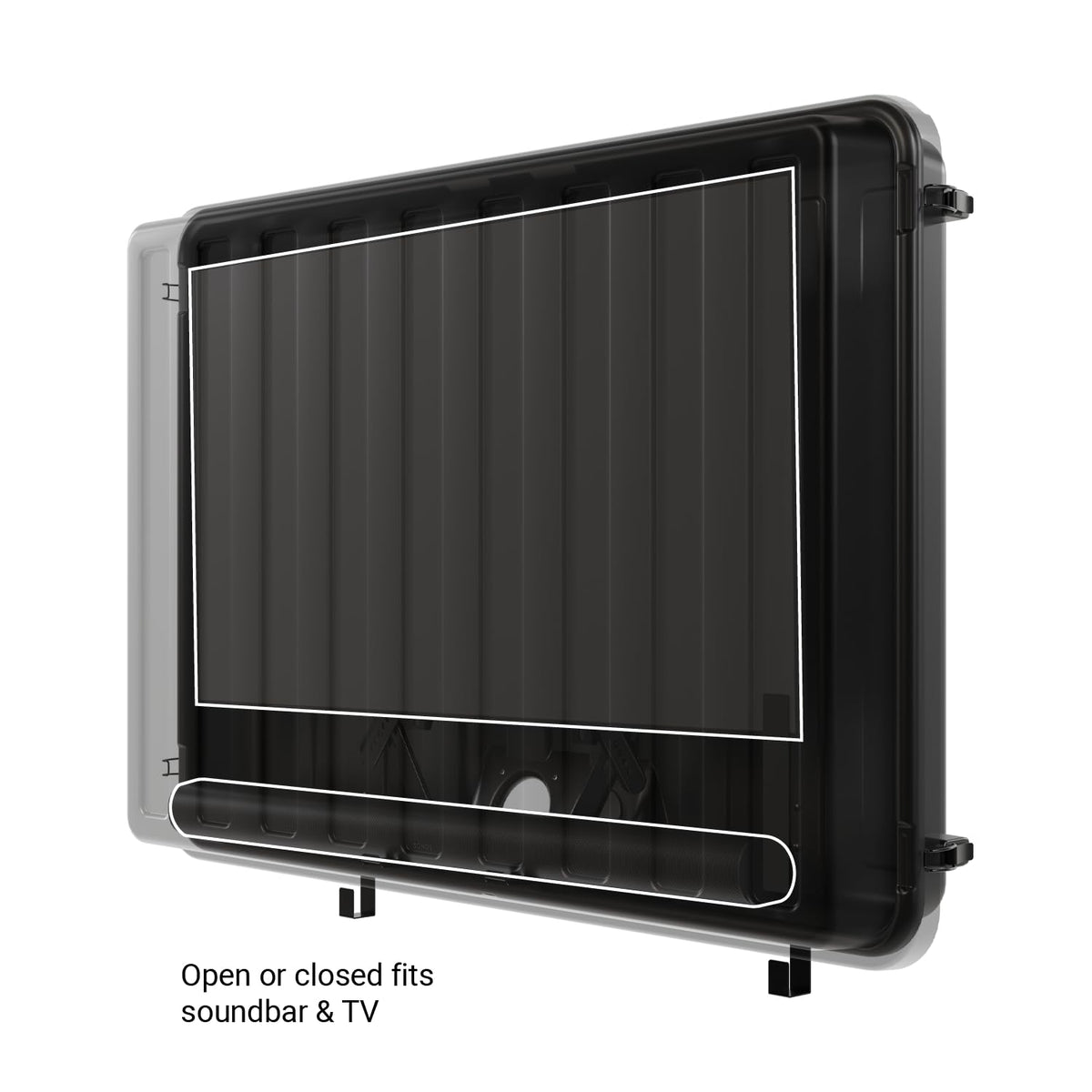 Storm Shell XL supports VESA 100-400 patterns for versatile mounting.