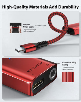 Stouchi Hi-Res DAC delivers 24bit/96kHz audio for clearer sound.