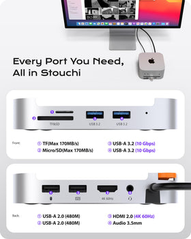 Stouchi dock side ports close-up with benefit of easy access