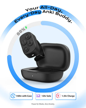 Stouchi ring paired with MacBook running Anki, speeding desktop reviews