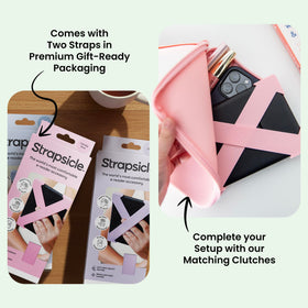 Strapsicle in-use reading pose supports steady hold.