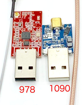 Stratux high-gain antenna close-up illustrating improved reception benefit
